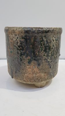 Cilinder Pot boris op voet d17.5 h18cm groen es/15
