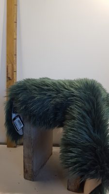 Floormat fake fur 60x90cm dark green