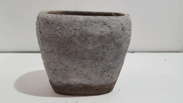 Ovaal oman hoog d23.5×13.5 h21cm oud wit