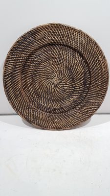 Tray round rattan lombok d50h5cm