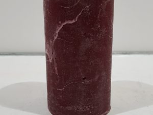 7x15cm stompkaars wine red