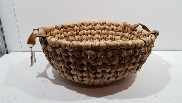Basket crassi weave l  natural schaal