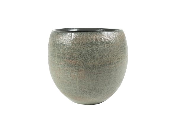 Pot Ayla grey brush D28 H25