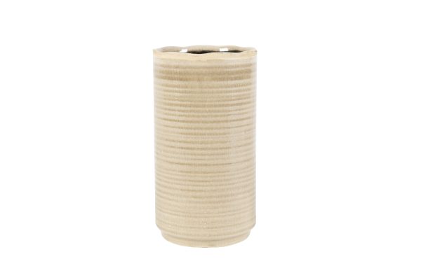 Pot hoog Jordy light grey D14 H26