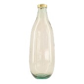 Vase recycled glass Ø15x40cm