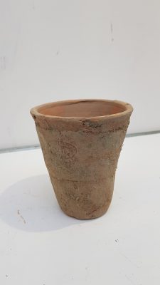 aged terracotta pot rond s/m