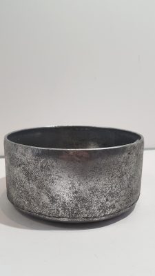 bowl grunge rnd d122h10,5 zilver