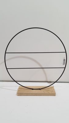 decoratie cirkel zwart – l40xb8xh42cm