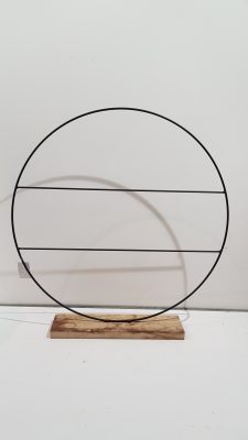 decoratie cirkel zwart – l55xb9xh57cm