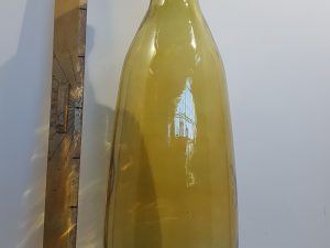 Organic vaas glas oker - h73xd34cm