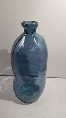 vase simplicity recycled glass 34x34x73cmdark blue
