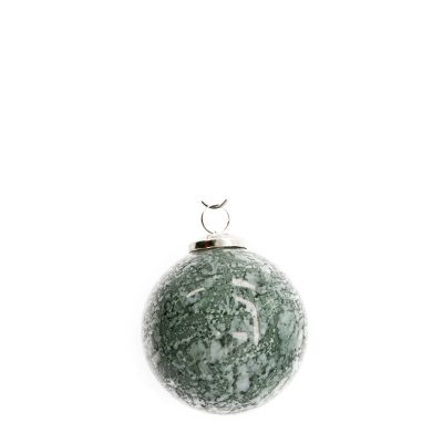 bauble marble finish glass ø10cm