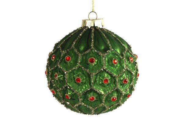 kerstbal ro sylva l groen