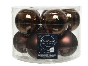 Kerstballen glas mixKoker a 10dia6cm - d