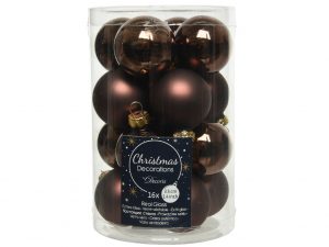 Kerstballen glas mixKoker a 16dia3.5cm -