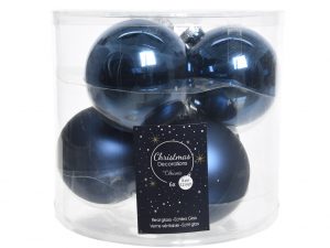 Kerstballen glas mixKoker a 6dia8cm - na