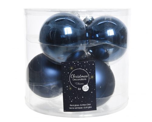 kerstballen glas mixkoker a 6dia8cm – na