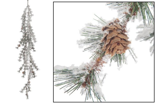 snowy pine garland 118cm