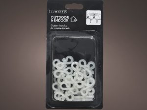 Haken plastic buitenL0.4-W3.5-H1.8cm - wit