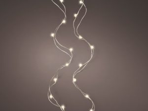 Micro LED stringlights steady BOL195cm - zilver/warm wit