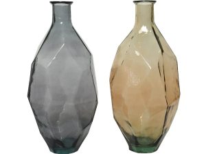 Vaas recycled glas 2kl.assdia29-H59cm - assortie