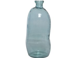 Vaas recycled glas aqua shinydia22-H51cm - misty blue