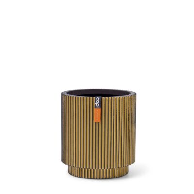 vaas cilinder groove 11×12 zwart goud