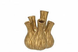 aglio gold vase 13x16cm