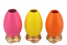 EASTER EGGCITED VASE MIX COLOR ASS P/18X