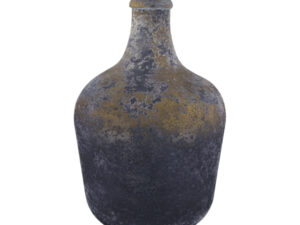Bottle recycled glass 27x27x42cm