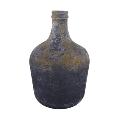 bottle recycled glass 27x27x42cm