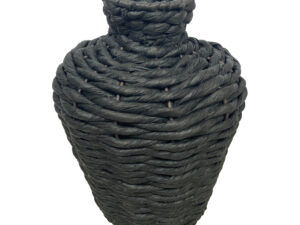 Vase nature paper rope 18x18x27cm