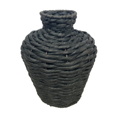 vase nature paper rope 18x18x27cm