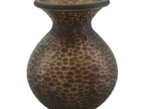 Vase recycled glass 15x15x19cm