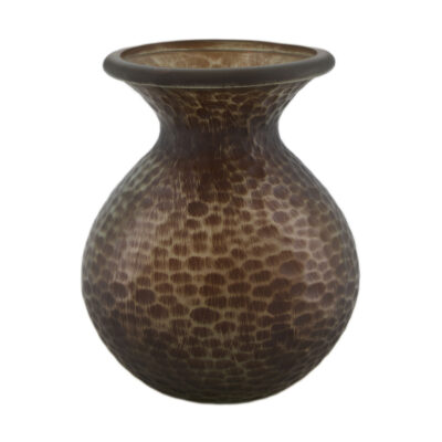 vase recycled glass 15x15x19cm