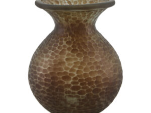 Vase recycled glass 20x20x25cm