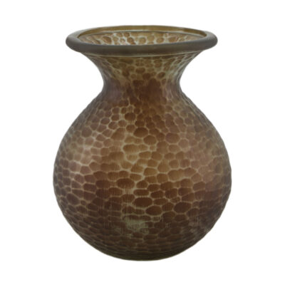 vase recycled glass 20x20x25cm