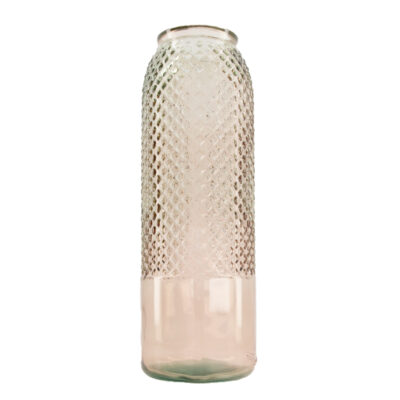 vase recycled glass ø15x45cm