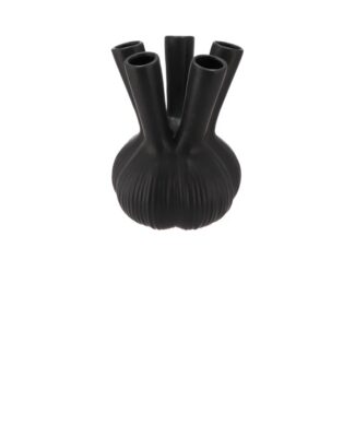 aglio straight black vase 19x19x25cm