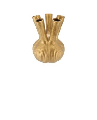 aglio straight gold vase 16x16x19cm