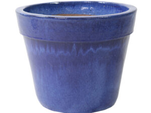 Glazed Basic Pot Falling Blue D18H16