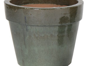Glazed Basic Pot Moss Green D38H30