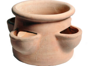 Whitewash Strawberry Pot 4 Cups D35H20