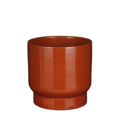 thiago pot rond rood – h20xd22cm