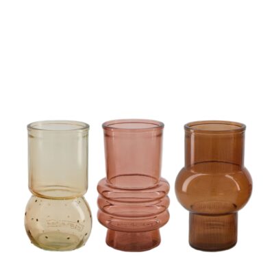 vase recycled glass 10.5×10.5x17cm c/3
