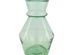 Vase recycled glass 16x16x25cm