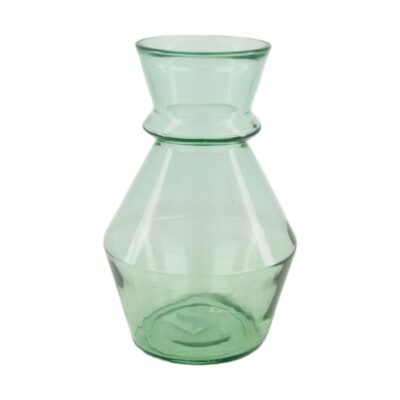 vase recycled glass 16x16x25cm