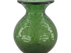 Vase recycled glass 20x20x24.5cm