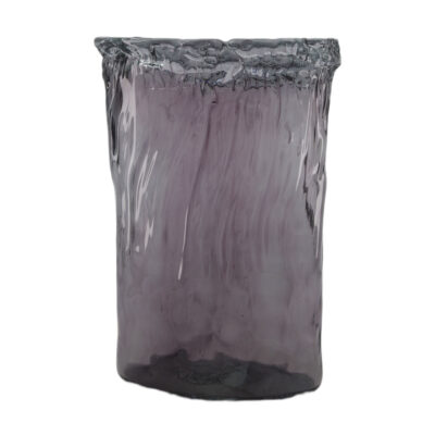 vase recycled glass 25x12x34cm