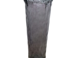Vase recycled glass 25x25x50cm